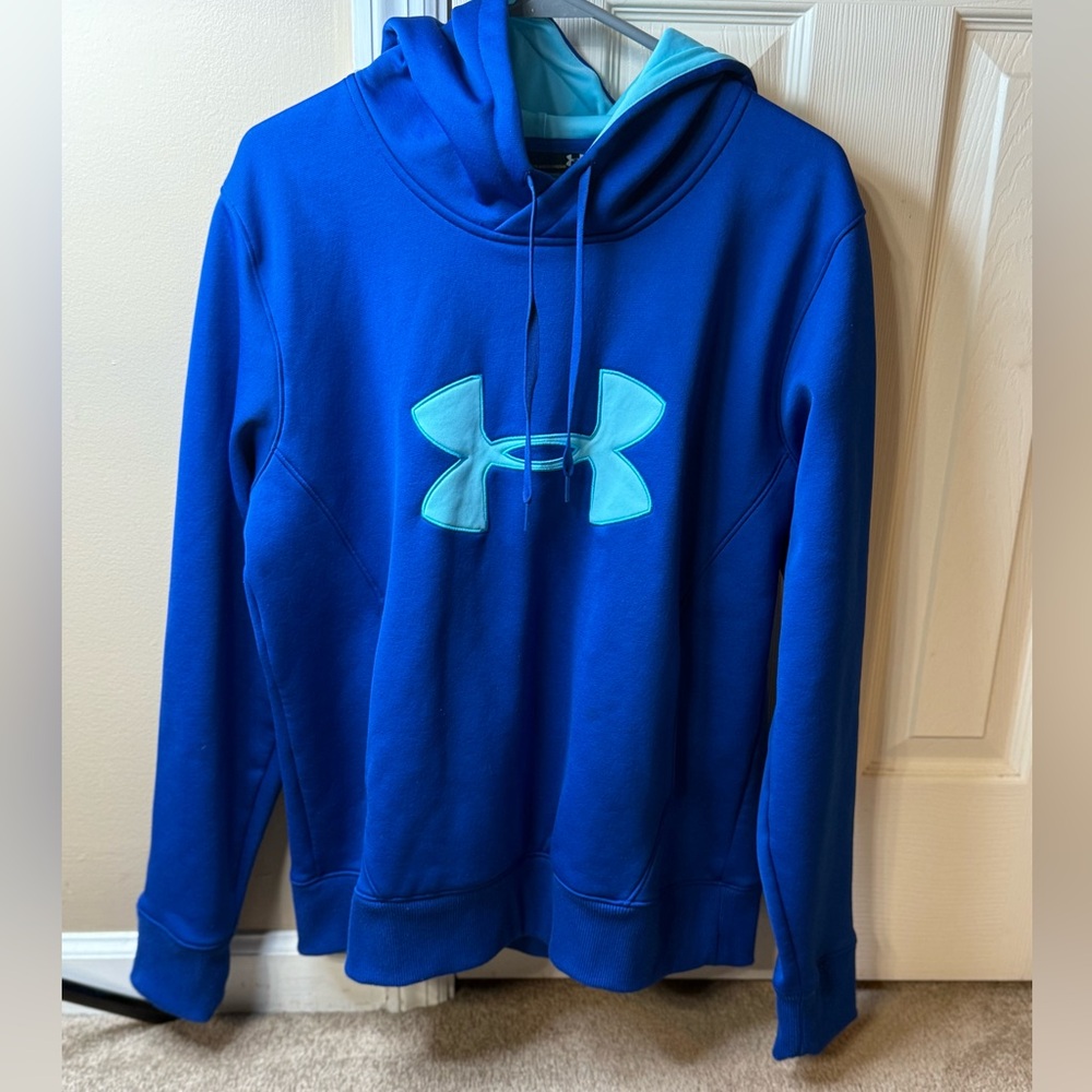 Under Armour Blue Sweater with Signature Logo and Hood